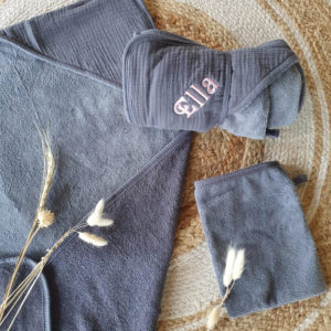 Cape de bain et gant