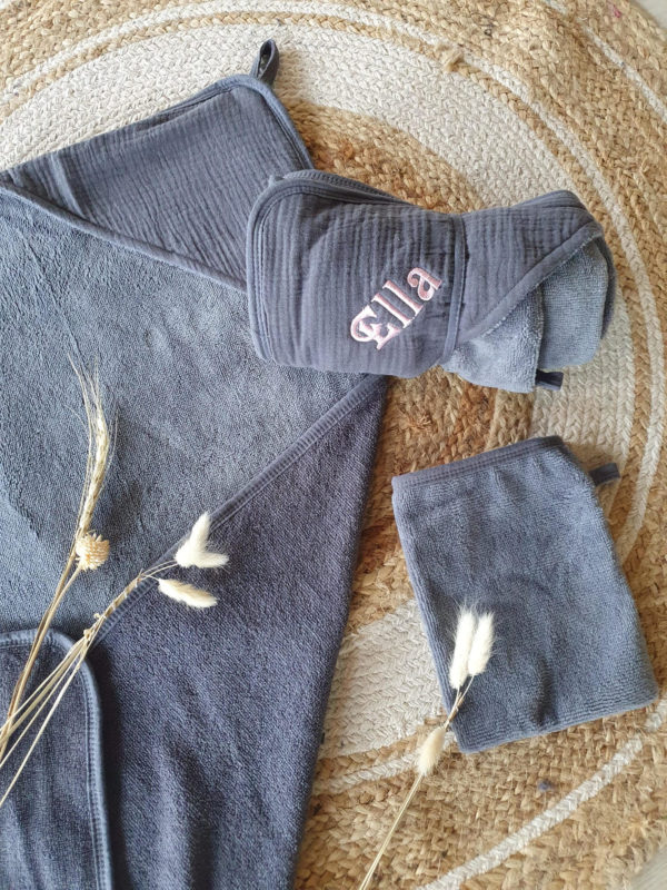 Cape de bain et gant