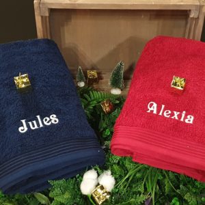 serviette personnalisable