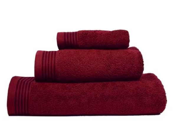 serviette bordeaux